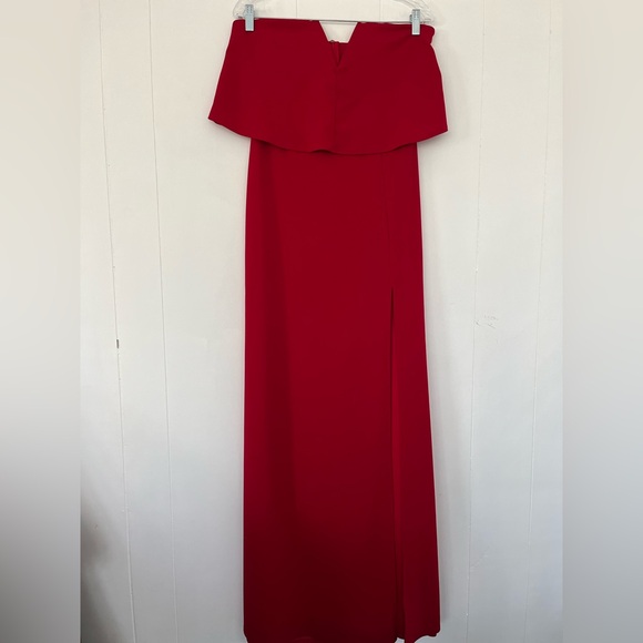 Lulus Dresses & Skirts - Lulu's Red Strapless Maxi Dress 
Long Size Large